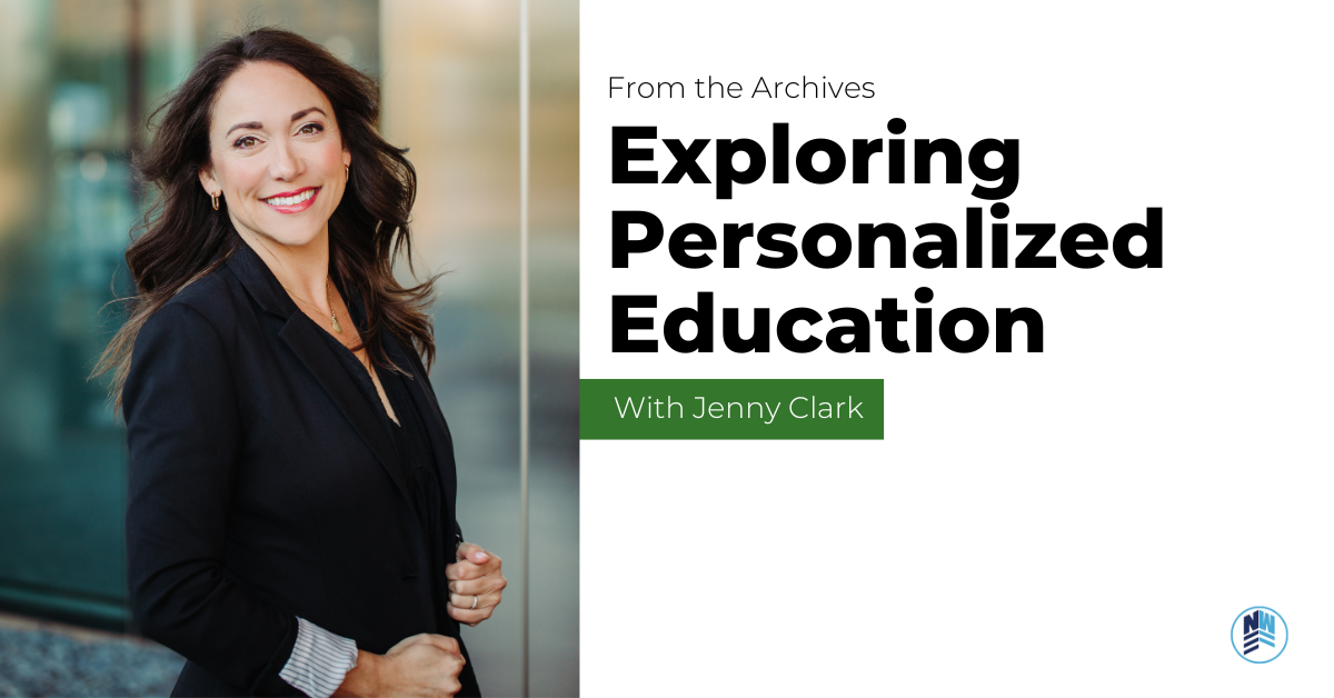 Title "Exploring Personalized Education" with a picture of Jenny Clark