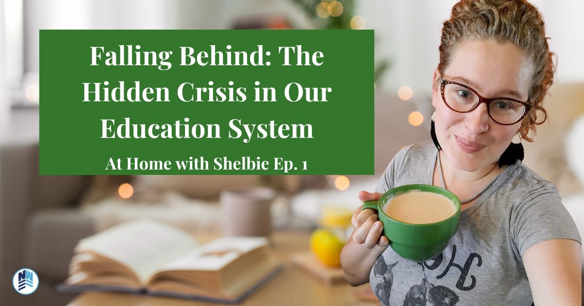 PIcture of Shelbie smiling and holding a warm cup of tea against the backdrop of a cozy home.